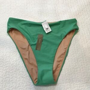 J Crew Green Bikini Bottom women's medium NWT